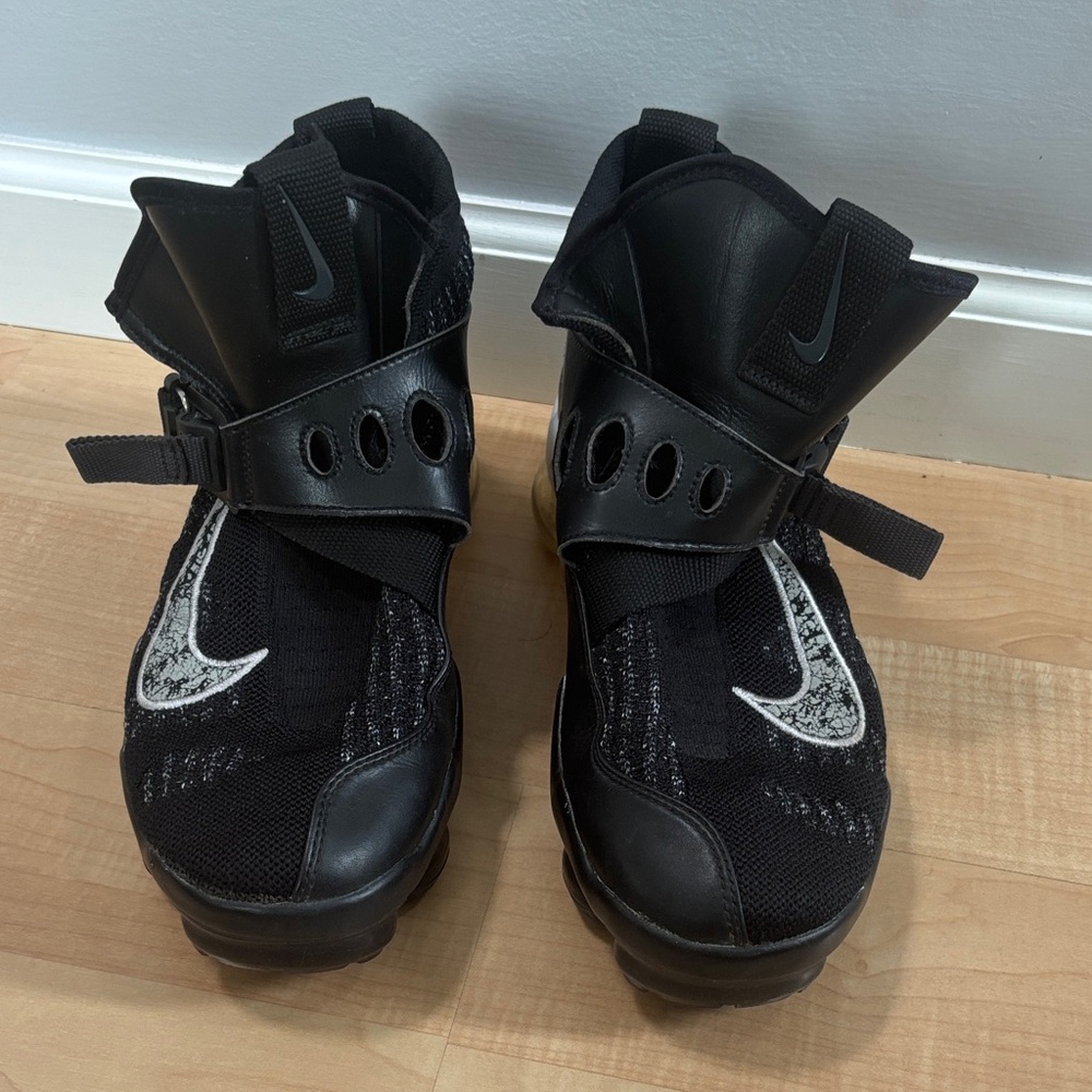 Nike Black High-Top Sneakers with White Swoosh